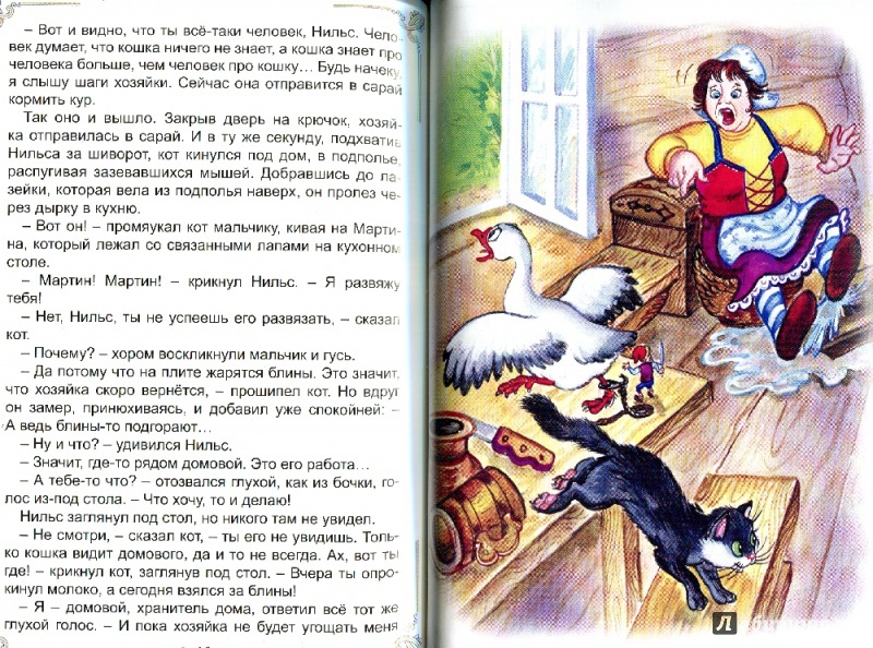 Иллюстрация 14 из 15 для Чудесное путешествие Нильса с дикими гусями - Сельма Лагерлеф | Лабиринт - книги. Источник: Ларочка 55555
