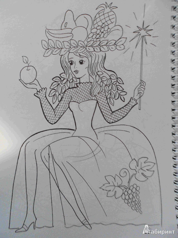 Иллюстрация 2 из 44 для Раскраска "Сказочные феи и принцессы" (05834) | Лабиринт - книги. Источник: Glan