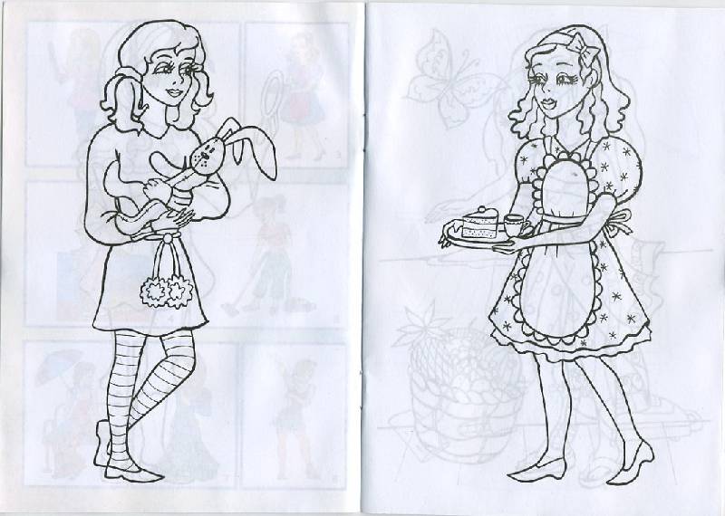 Иллюстрация 3 из 5 для Раскраска: Мои подружки | Лабиринт - книги. Источник: Machaon