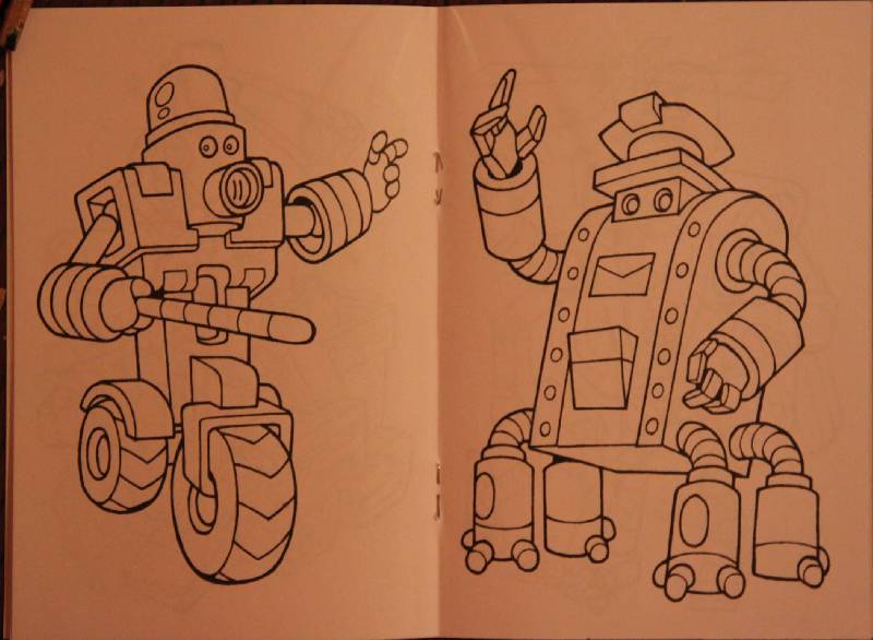 Иллюстрация 4 из 5 для Роботы-помощники. Раскраска | Лабиринт - книги. Источник: Яяяя