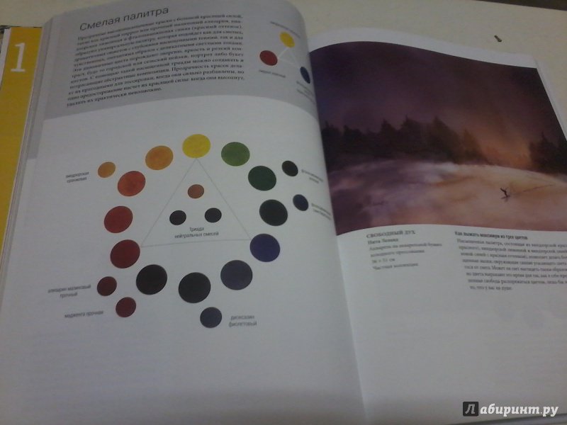 Иллюстрация 23 из 26 для Цвет в изобразительном искусстве - Нита Леланд | Лабиринт - книги. Источник: Воздух