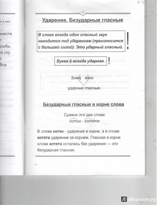 Иллюстрация 11 из 28 для Орфограммы гласных: русский язык легко и быстро - Марина Зотова | Лабиринт - книги. Источник: Никед