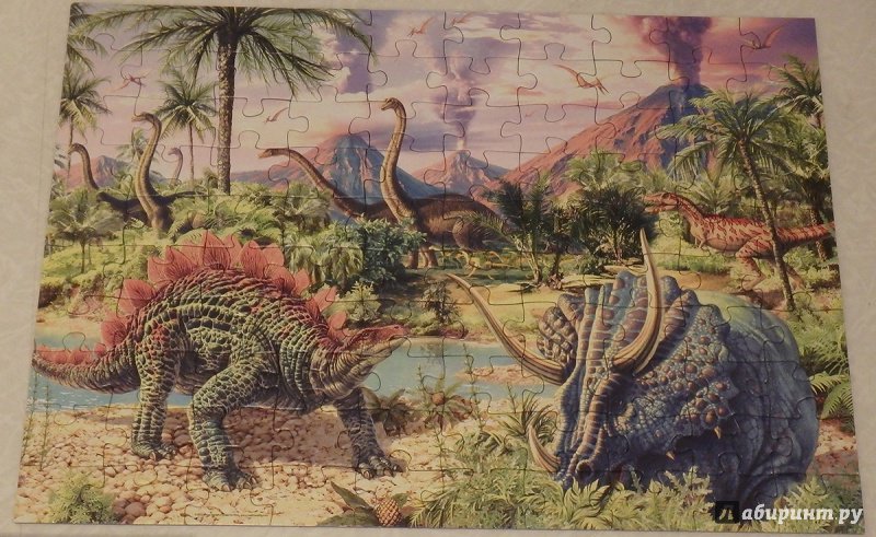 Иллюстрация 18 из 25 для Пазл-2х100 "Мир динозавров" (15620) | Лабиринт - игрушки. Источник: R.O.S.S.