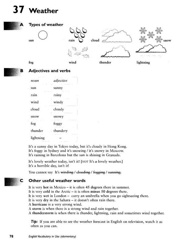 Иллюстрация 10 из 30 для English Vocabulary in Use: Elementary - McCarthy, O`Dell | Лабиринт - книги. Источник: Риззи