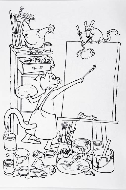 Иллюстрация 10 из 15 для Петсон и Финдус. Раскраска | Лабиринт - книги. Источник: Е-Катерина