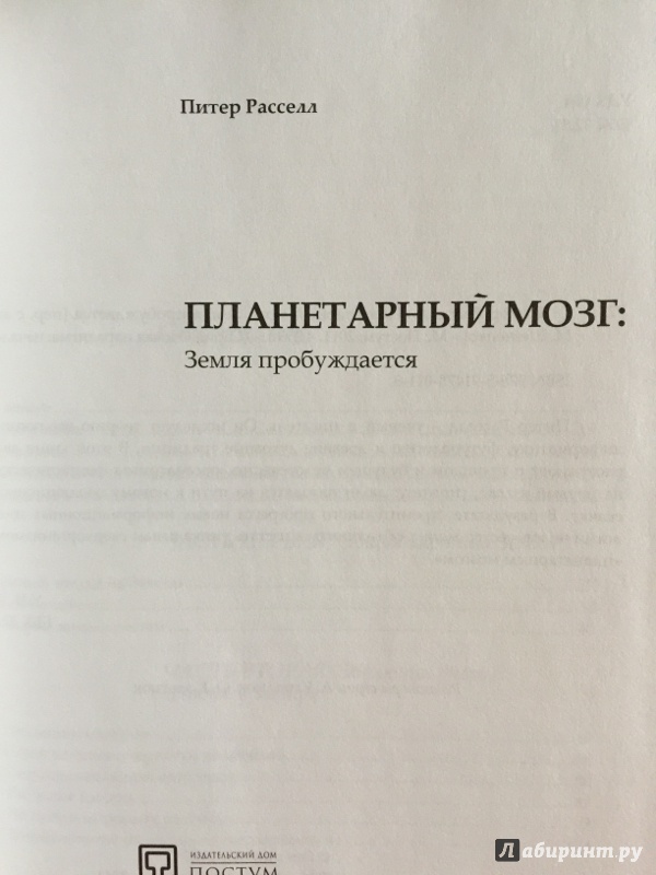 Иллюстрация 2 из 5 для Планетарный мозг: Земля пробуждается - Питер Расселл | Лабиринт - книги. Источник: Ekaterina Velikaya