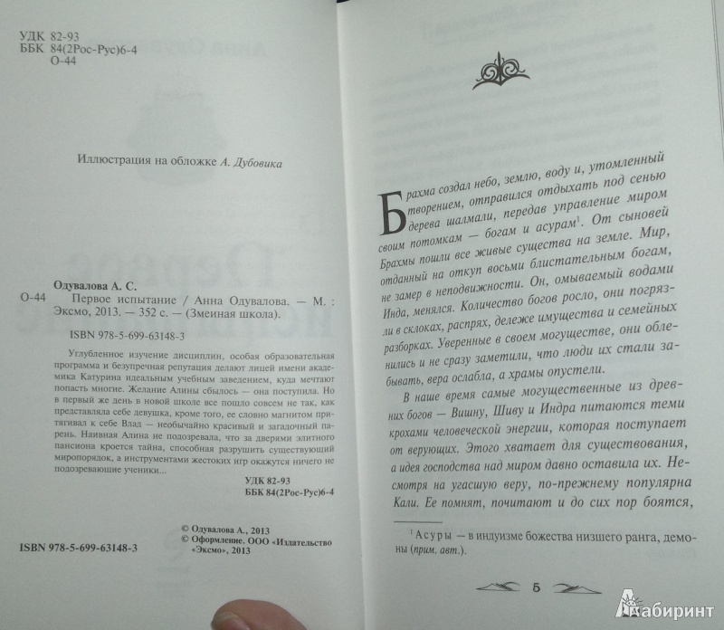 Иллюстрация 4 из 6 для Первое испытание - Анна Одувалова | Лабиринт - книги. Источник: Леонид Сергеев