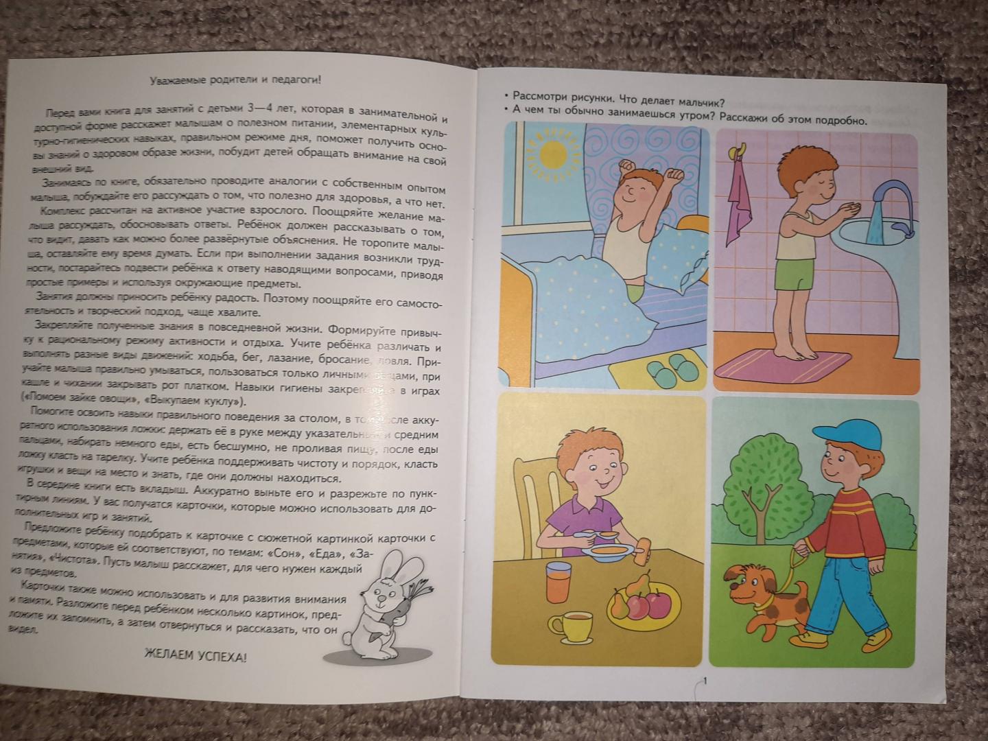 Иллюстрация 24 из 32 для Хочу быть здоровым. Развивающие задания и игра для детей 3-4 лет. ФГОС ДО - Анна Ковалева | Лабиринт - книги. Источник: Муратшаева  Гульнара