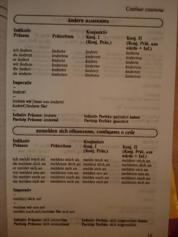 Иллюстрация 8 из 8 для Таблицы спряжения немецких глаголов | Лабиринт - книги. Источник: Бо