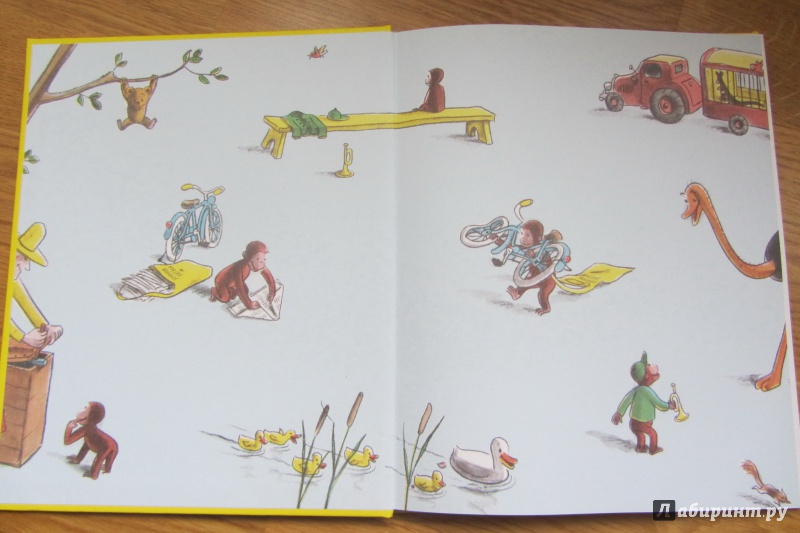 Иллюстрация 2 из 11 для Любопытный Джордж и велосипед - Ханс Рей | Лабиринт - книги. Источник: owl