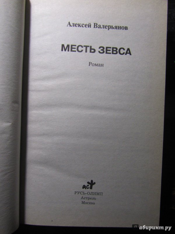 Иллюстрация 3 из 10 для Месть Зевса - Алексей Валерьянов | Лабиринт - книги. Источник: Марина