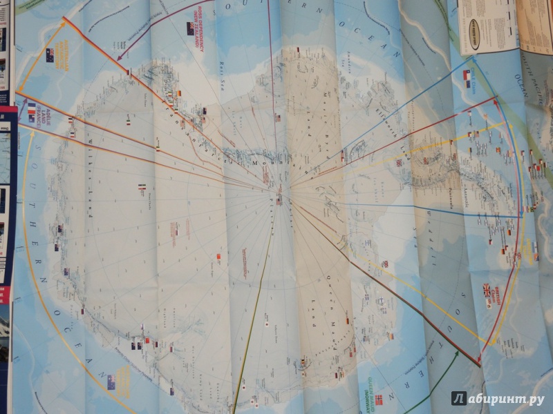 Иллюстрация 2 из 8 для Антарктика. Карта. Antarktis 1:8.000.000 | Лабиринт - книги. Источник: Луканина  Мария