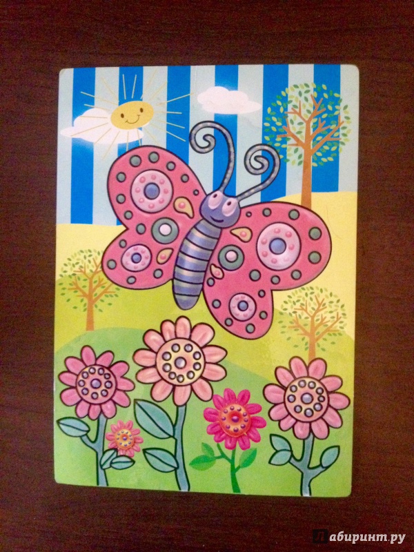 Иллюстрация 14 из 18 для Водная раскраска на картоне "Бабочка. Жучки" | Лабиринт - книги. Источник: Жохова  Наталья Юрьевна