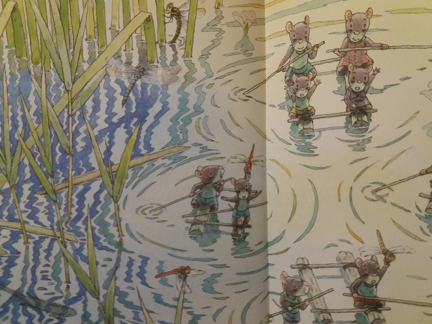 Иллюстрация 5 из 40 для 14 лесных мышей. Стрекозиный пруд - Кадзуо Ивамура | Лабиринт - книги. Источник: Гельман  Анна