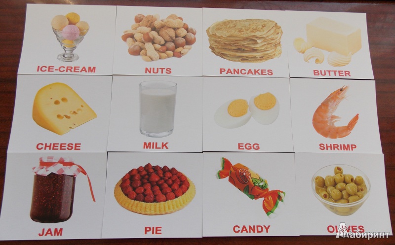 Иллюстрация 6 из 13 для Комплект карточек “Еда/Food” МИНИ-40 (8*10 см) - Епанова, Носова | Лабиринт - книги. Источник: Sweet mama