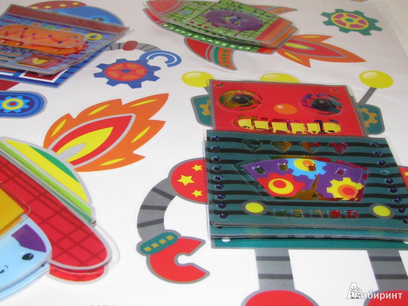 Иллюстрация 3 из 4 для Наклейки декоративные самоклеящиеся 3D (31828) | Лабиринт - игрушки. Источник: Tulpu