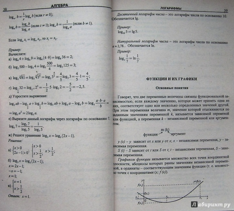 Иллюстрация 13 из 31 для Математика в таблицах и схемах | Лабиринт - книги. Источник: Соловьев  Владимир