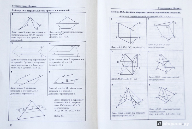 Иллюстрация 3 из 11 для Геометрия. 10-11 классы. Задачи и упражнения на готовых чертежах - Ефим Рабинович | Лабиринт - книги. Источник: Шилина  Ольга Александровна