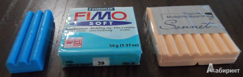 Иллюстрация 3 из 6 для FIMO Soft полимерная глина, 57 гр., цвет мята (8020-39) | Лабиринт - игрушки. Источник: Sadalmellik