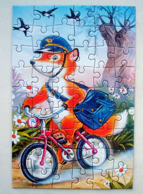 Иллюстрация 2 из 4 для Puzzle-54. Нарисованные зверята в ассортименте, 32 штуки (А-08521-Z) | Лабиринт - игрушки. Источник: Бривух