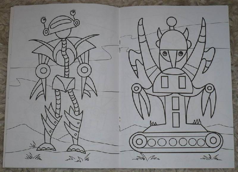 Иллюстрация 5 из 8 для Раскраска: Звери-роботы | Лабиринт - книги. Источник: Лора76756465