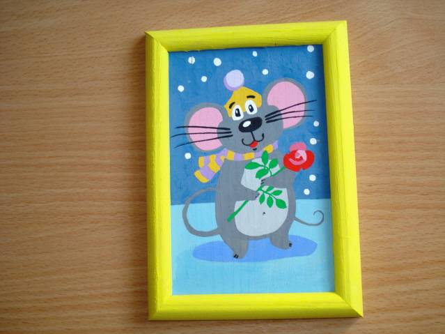 Иллюстрация 1 из 5 для Мышка: роспись по дереву | Лабиринт - игрушки. Источник: soika