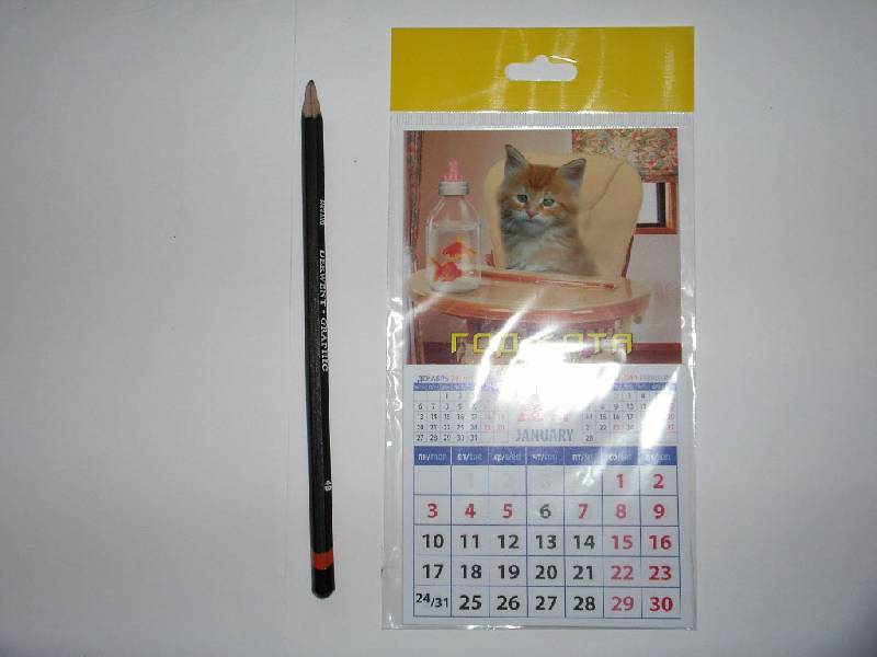 Иллюстрация 2 из 3 для Календарь 2011 "Котенок с золотыми рыбками" (20133) | Лабиринт - сувениры. Источник: Tiger.