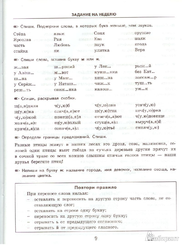 Умение осуществлять действия по образцу пример задания