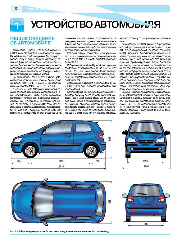 Иллюстрация 6 из 12 для Hyundai Getz. Руководство по эксплуатации, техническому обслуживанию и ремонту | Лабиринт - книги. Источник: Рыженький