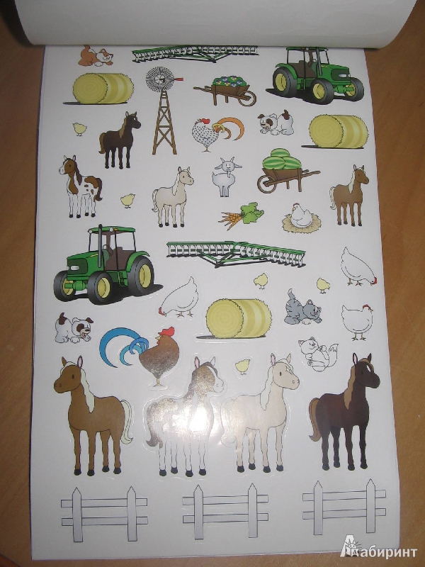 Иллюстрация 7 из 12 для Альбом с наклейками "Ферма", 500 наклеек (ZLB002) | Лабиринт - игрушки. Источник: Рыженький
