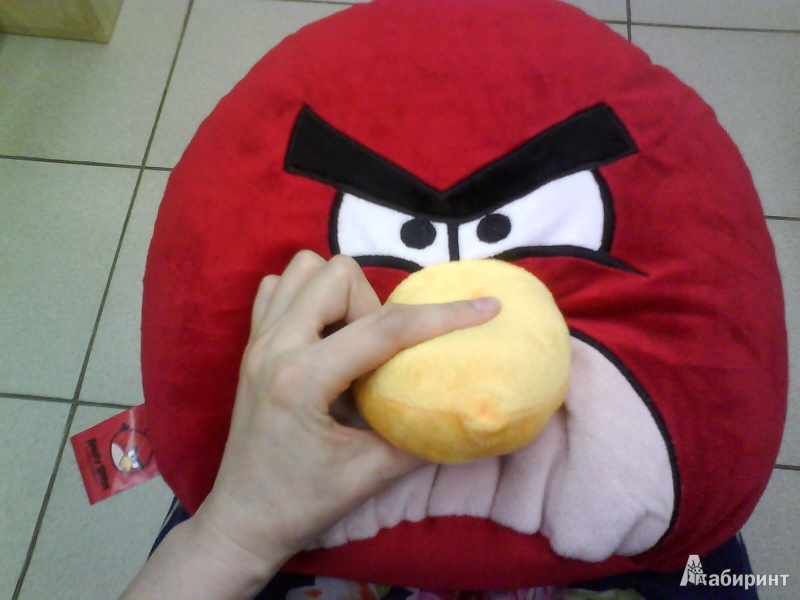 Иллюстрация 4 из 7 для Angry Birds. Подушка "Red bird", 30х25 см. (АВР12) | Лабиринт - игрушки. Источник: Мила