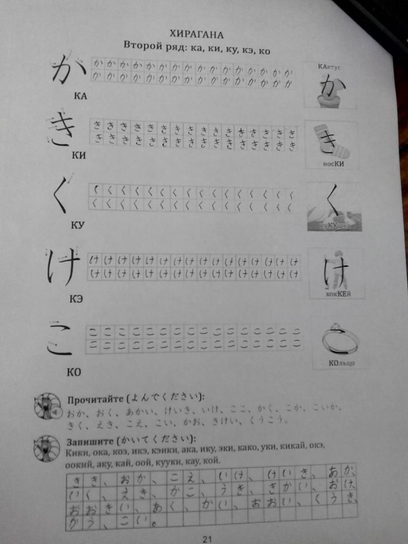 Иллюстрация 60 из 204 для Японская азбука. Учебное пособие - Анна Буландо | Лабиринт - книги. Источник: Зюков  Иван
