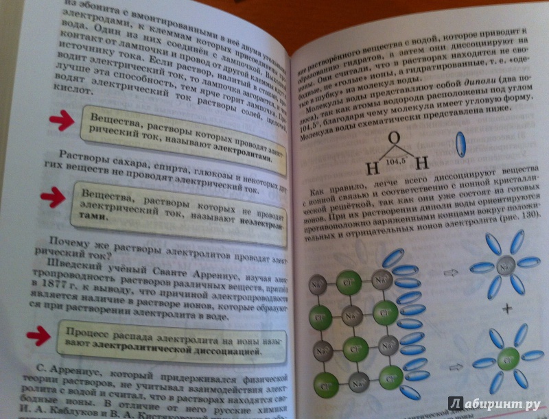 Иллюстрация 35 из 62 для Химия. 8 класс. Учебник - Олег Габриелян | Лабиринт - книги. Источник: Юлиана  Юлиана