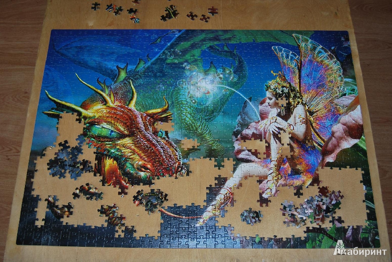 Иллюстрация 8 из 8 для Step Puzzle-1000 "Дракон и фея" (79508) | Лабиринт - игрушки. Источник: Philia