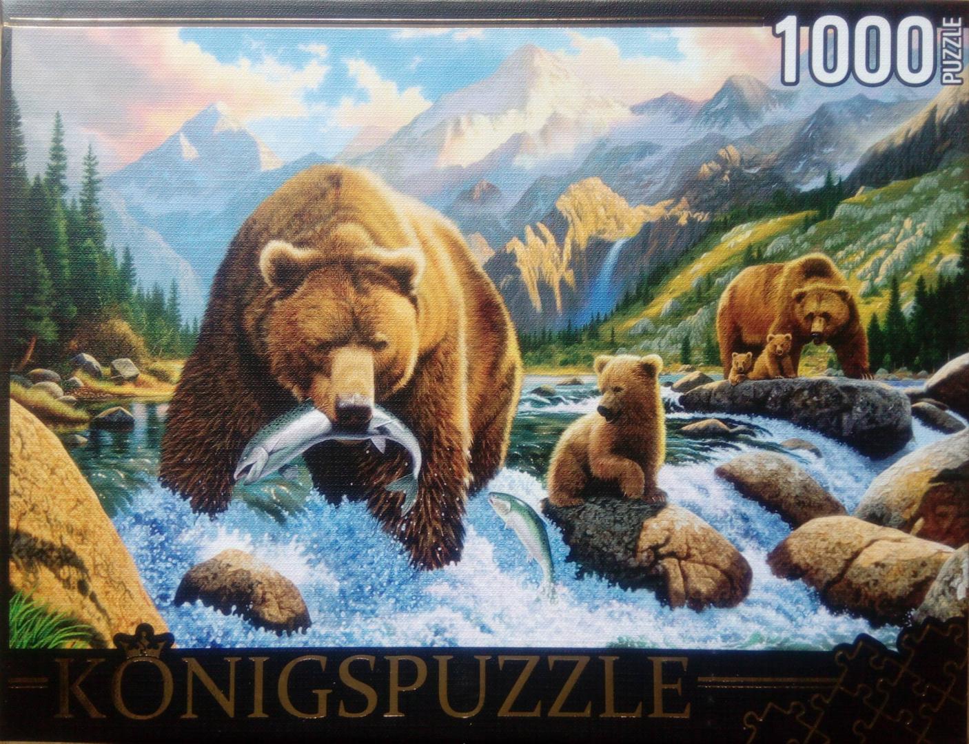 Иллюстрация 7 из 13 для Puzzle-1000 "Медведи на рыбалке" (МГК1000-6471) | Лабиринт - игрушки. Источник: Чагина  Юлия Анатольевна