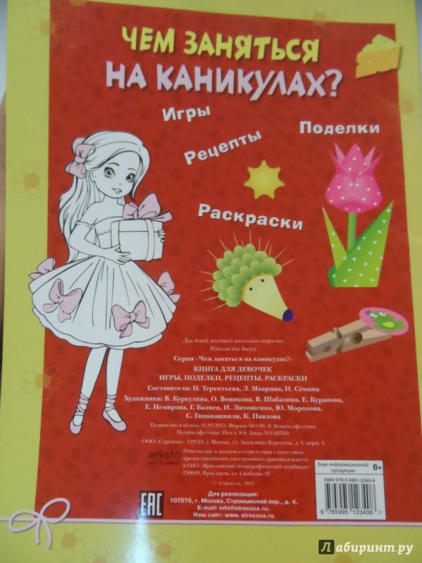 Иллюстрация 8 из 27 для Чем заняться на каникулах? Книга для девочек | Лабиринт - книги. Источник: Брежнева  Инга