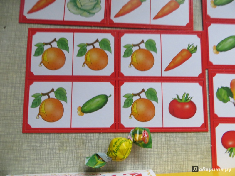 Иллюстрация 4 из 8 для Домино для малышей "Фрукты и овощи" | Лабиринт - игрушки. Источник: Ko-ren