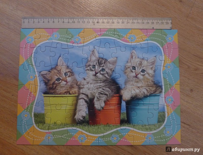 Иллюстрация 6 из 6 для Puzzle-60 MIDI "Три котенка" (В-06762) | Лабиринт - игрушки. Источник: Кондрашева  Анна