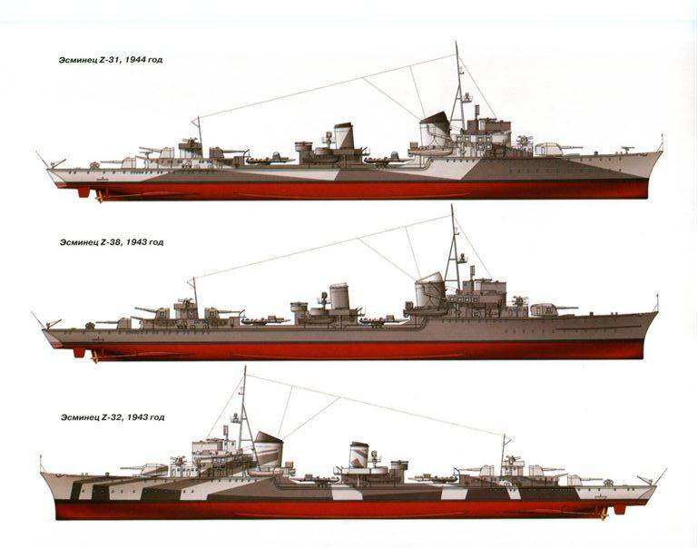 Иллюстрация 36 из 37 для Немецкие эсминцы Второй мировой. Демоны морских сражений - Патянин, Морозов | Лабиринт - книги. Источник: Юта