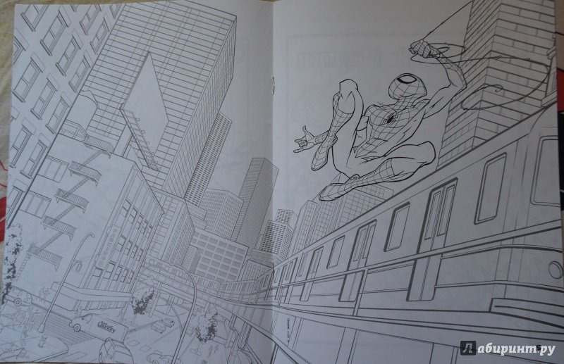 Иллюстрация 7 из 12 для Человек-Паук. Раскраска | Лабиринт - книги. Источник: Марси