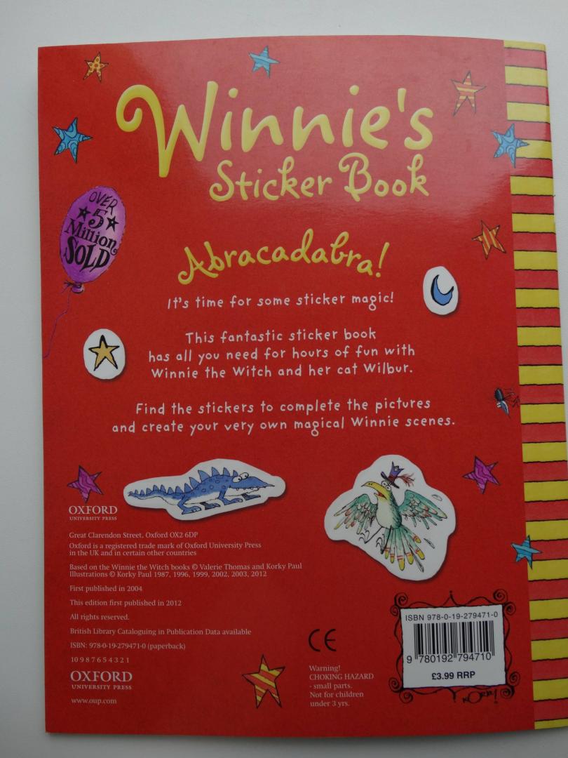 Иллюстрация 12 из 12 для Winnie's Sticker Book - Valerie Thomas | Лабиринт - книги. Источник: u.p