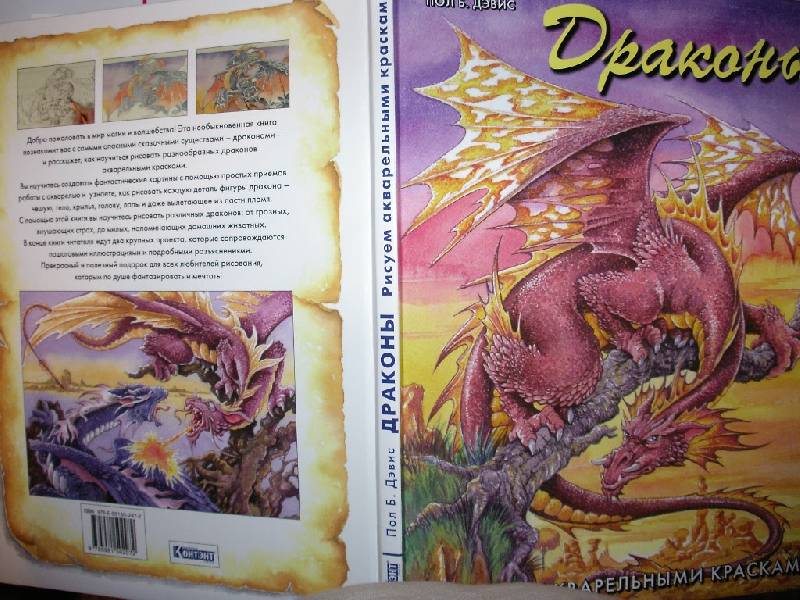 Иллюстрация 2 из 21 для Драконы. Рисуем акварельными красками - Пол Дэвис | Лабиринт - книги. Источник: Tiger.