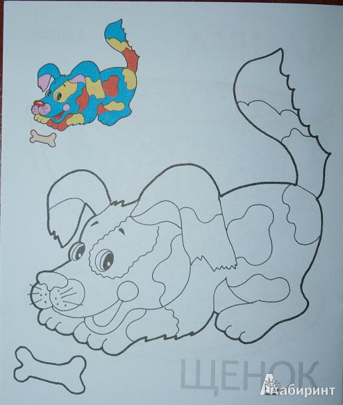 Иллюстрация 20 из 20 для Малышам и Малышкам. Раскраска Щенок | Лабиринт - книги. Источник: Рудис  Александра