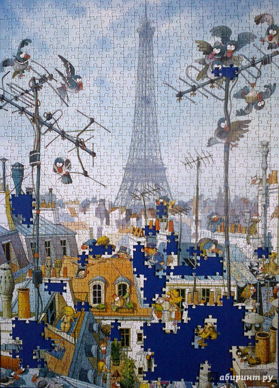 Иллюстрация 5 из 9 для Puzzle-1000 "Эйфелева башня" (29358) | Лабиринт - игрушки. Источник: Mousse