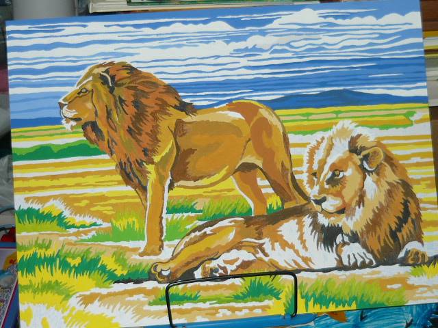 Иллюстрация 10 из 11 для Набор для раскрашивания красками "Львы на отдыхе" (PL/58) | Лабиринт - игрушки. Источник: Ромашка:-)