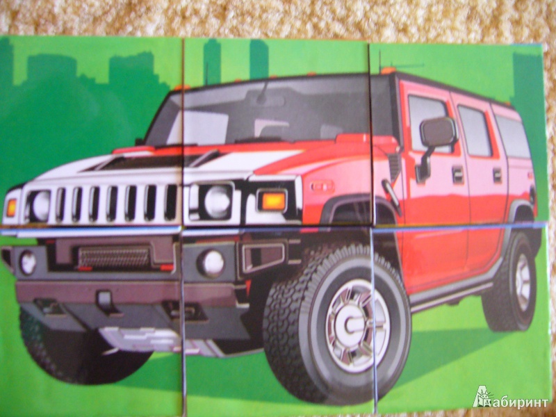 Иллюстрация 5 из 7 для Кубики "Машинки" (GT2355-2N) | Лабиринт - игрушки. Источник: Божья  Коровка