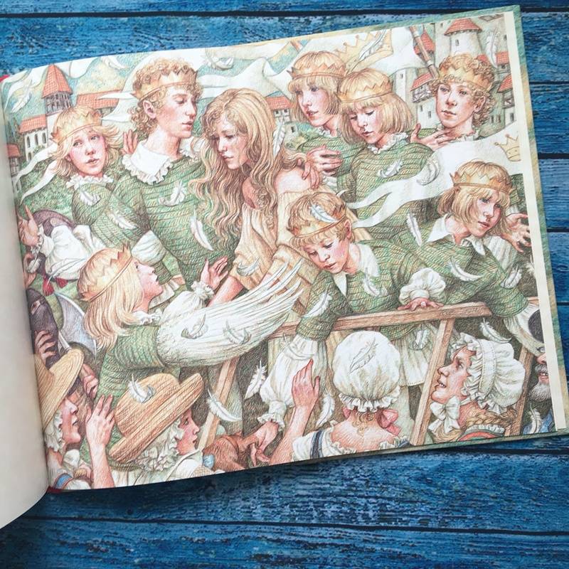 Иллюстрация 59 из 68 для Дикие лебеди - Ханс Андерсен | Лабиринт - книги. Источник: Семирякова  Оля