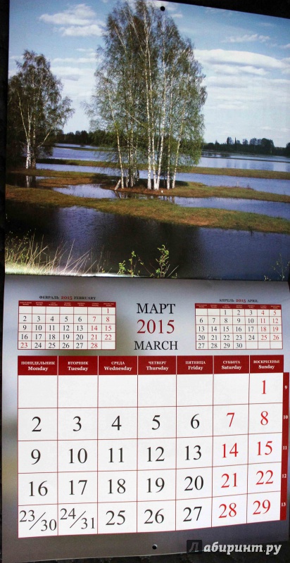 Иллюстрация 20 из 31 для Календарь 2015 "Природа России" | Лабиринт - сувениры. Источник: Batterfly