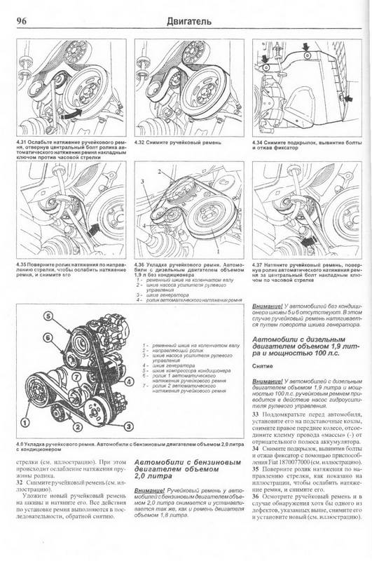 Иллюстрация 3 из 9 для Руководство по ремонту и эксплуатации Fiat Marea с 1996 г. выпуска, бензин/дизель | Лабиринт - книги. Источник: Ялина