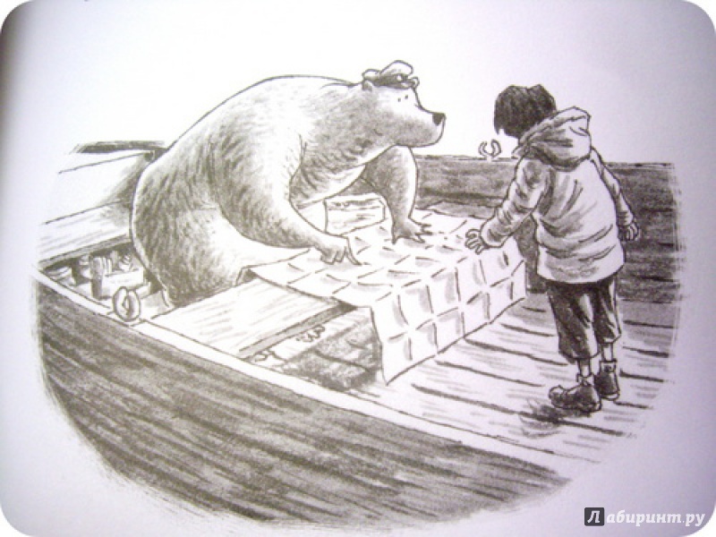 Иллюстрация 18 из 40 для Мальчик и Медведь в лодке - Дейв Шелтон | Лабиринт - книги. Источник: anne-d-autriche